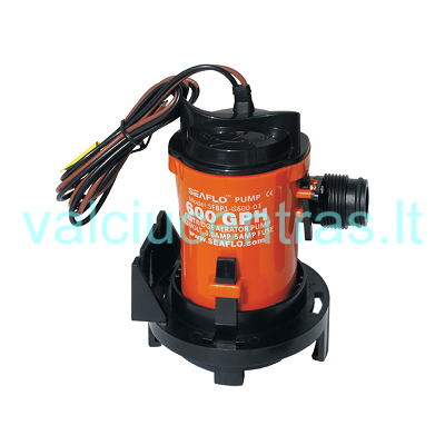 Elektrinė 12V panardinama triumo vandens pompa 50 l/min